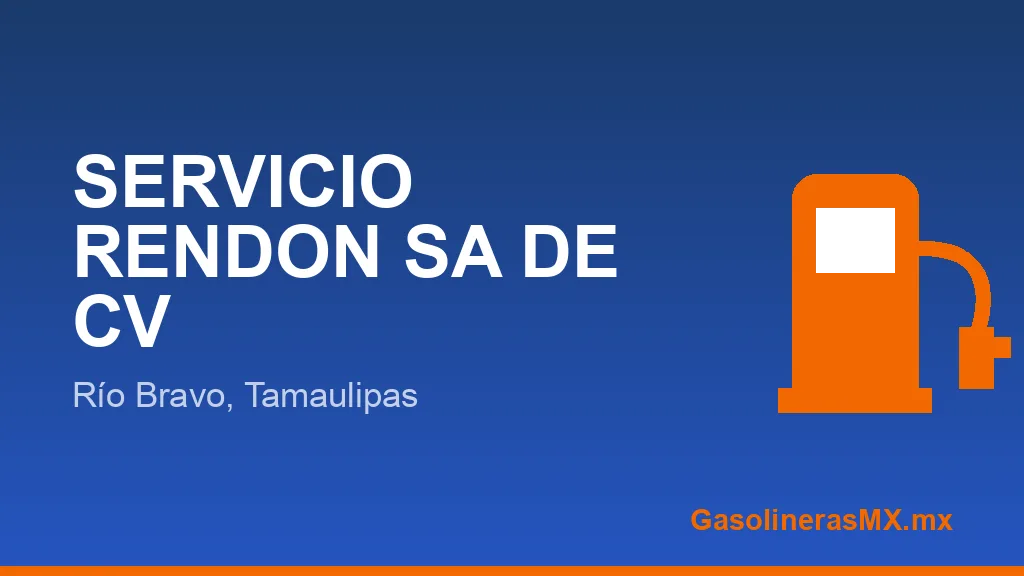SERVICIO RENDON SA DE CV
