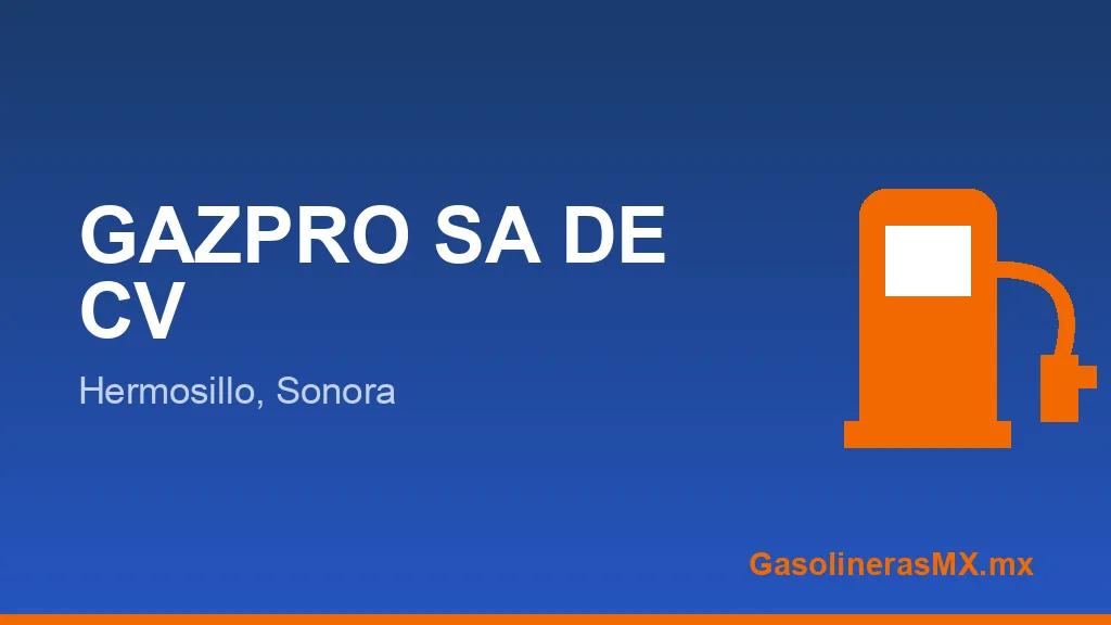GAZPRO SA DE CV GAZPRO SA DE CV