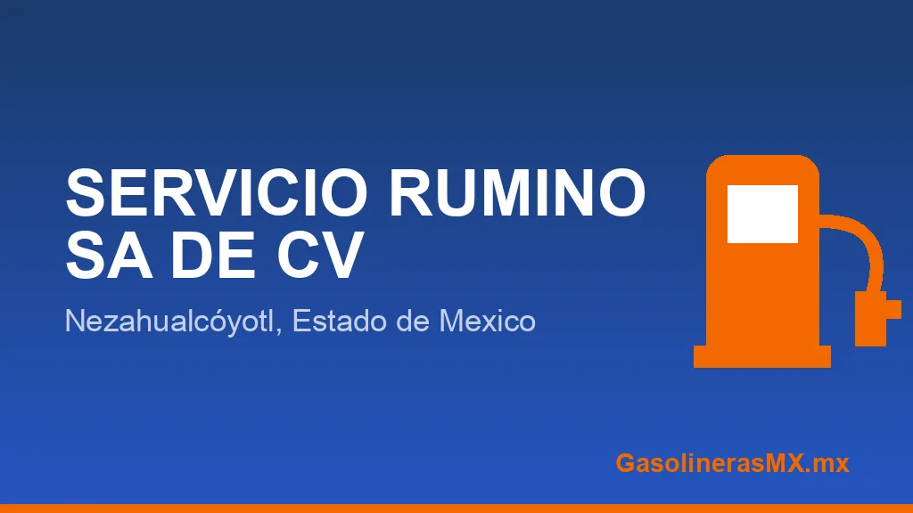 SERVICIO RUMINO SA DE CV