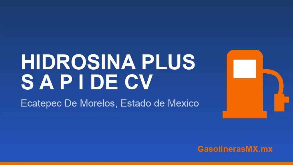 HIDROSINA PLUS S A P I DE CV HIDROSINA PLUS S A P I DE CV